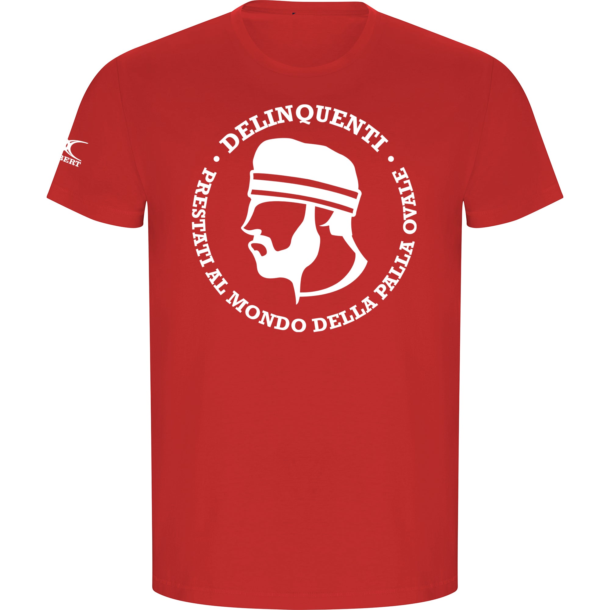Tshirt Gilbert x Delinquenti Ovali - RED WHITE