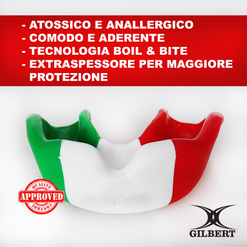 Paradenti Gilbert Tricolore Italia