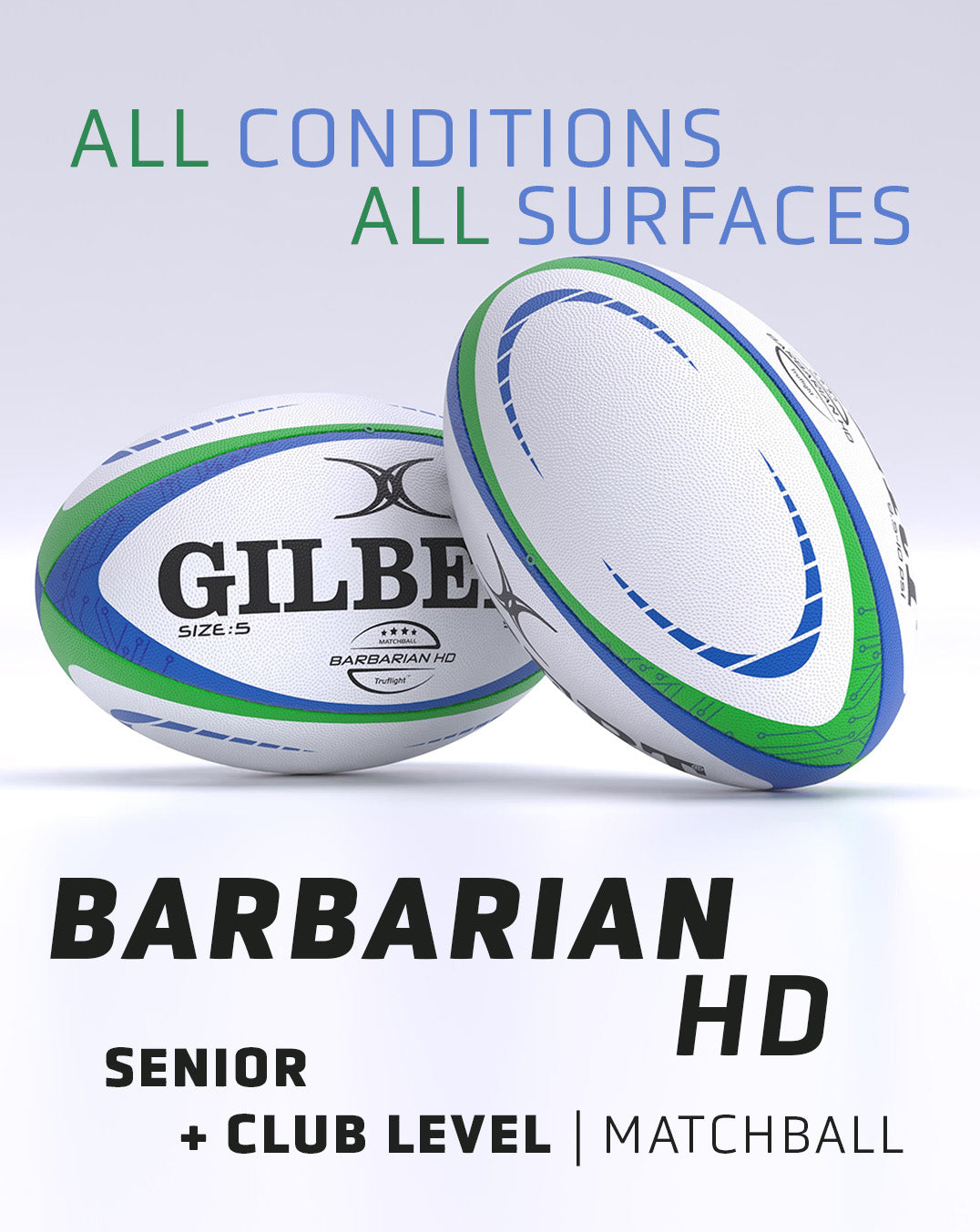 PREORDINE - PALLONE GARA GILBERT BARBARIAN HD SZ. 5