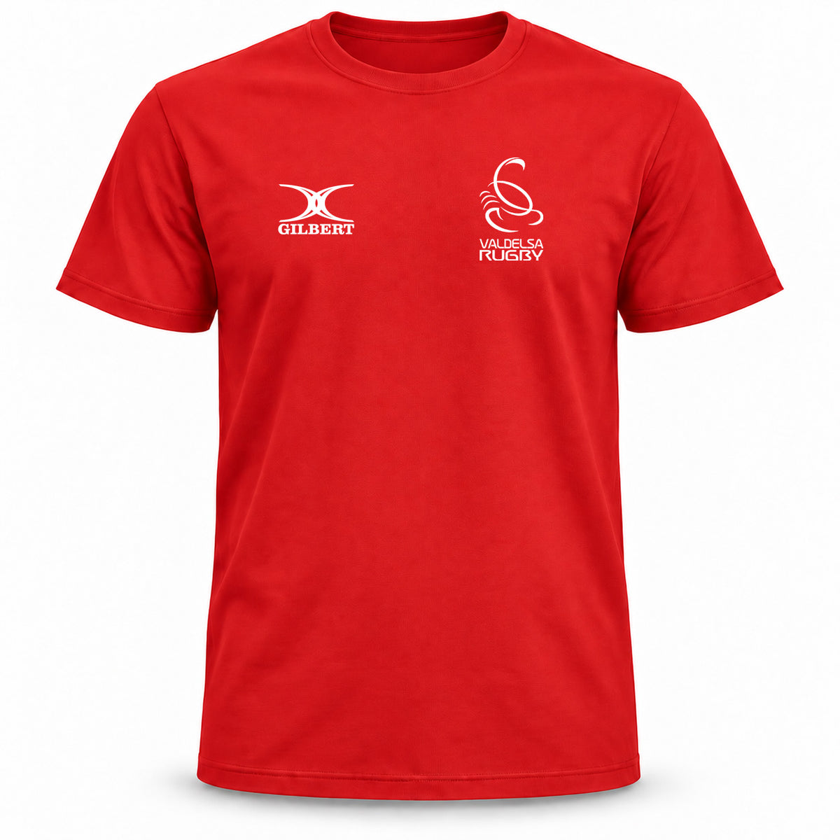 T-SHIRT COTONE VALDELSA RUGBY ROSSA